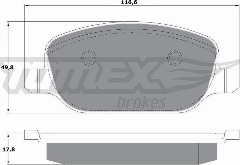 TOMEX brakes TX17-70 - Kit de plaquettes de frein, frein à disque cwaw.fr