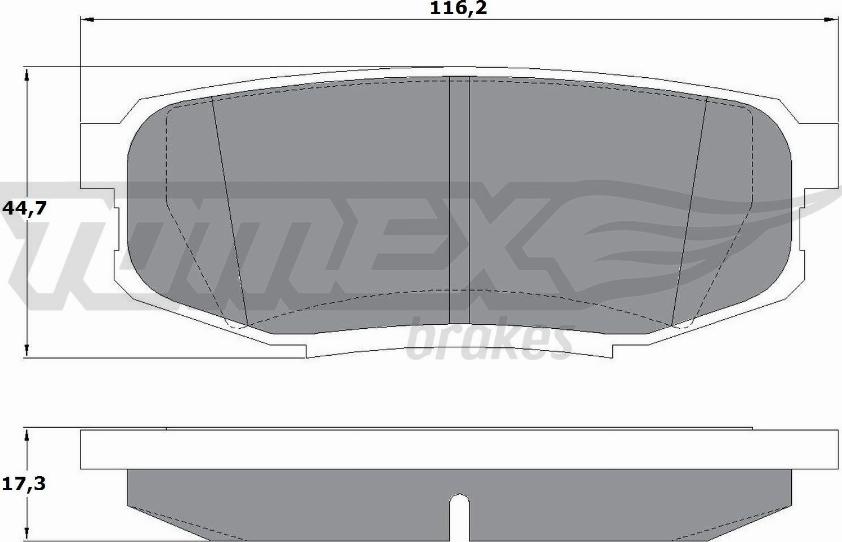 TOMEX brakes TX 17-78 - Kit de plaquettes de frein, frein à disque cwaw.fr