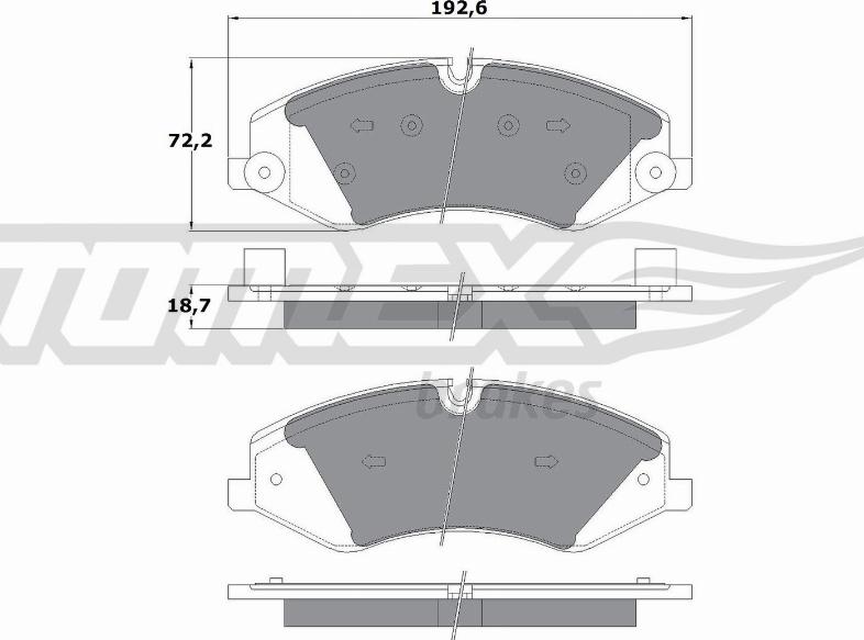 TOMEX brakes TX 17-73 - Kit de plaquettes de frein, frein à disque cwaw.fr