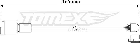 TOMEX brakes TX 30-95 - Contact d'avertissement, usure des plaquettes de frein cwaw.fr