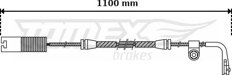 TOMEX brakes TX 30-44 - Contact d'avertissement, usure des plaquettes de frein cwaw.fr