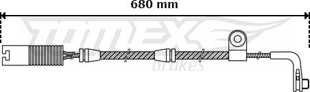 TOMEX brakes TX 30-46 - Contact d'avertissement, usure des plaquettes de frein cwaw.fr