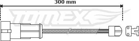 TOMEX brakes TX 30-53 - Contact d'avertissement, usure des plaquettes de frein cwaw.fr