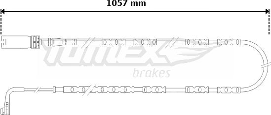 TOMEX brakes TX 30-57 - Contact d'avertissement, usure des plaquettes de frein cwaw.fr