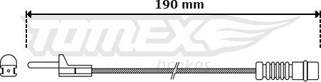 TOMEX brakes TX 30-09 - Contact d'avertissement, usure des plaquettes de frein cwaw.fr