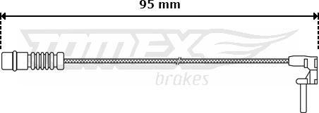 TOMEX brakes TX 30-06 - Contact d'avertissement, usure des plaquettes de frein cwaw.fr