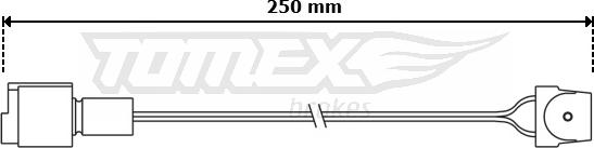 TOMEX brakes TX 30-84 - Contact d'avertissement, usure des plaquettes de frein cwaw.fr