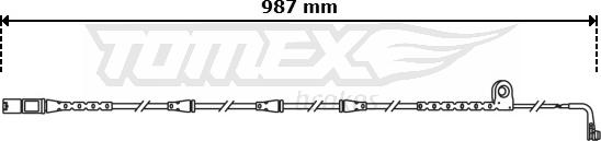 TOMEX brakes TX 30-81 - Contact d'avertissement, usure des plaquettes de frein cwaw.fr