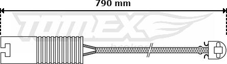 TOMEX brakes TX 30-30 - Contact d'avertissement, usure des plaquettes de frein cwaw.fr