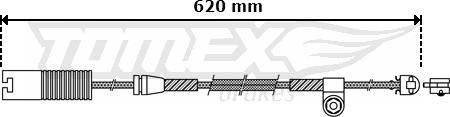 TOMEX brakes TX 30-32 - Contact d'avertissement, usure des plaquettes de frein cwaw.fr