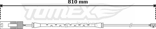 TOMEX brakes TX 30-77 - Contact d'avertissement, usure des plaquettes de frein cwaw.fr