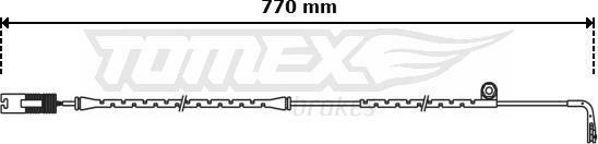 TOMEX brakes TX 31-09 - Contact d'avertissement, usure des plaquettes de frein cwaw.fr