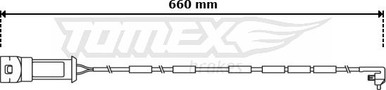 TOMEX brakes TX 31-04 - Contact d'avertissement, usure des plaquettes de frein cwaw.fr