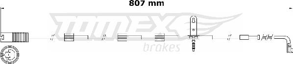 TOMEX brakes TX 31-00 - Contact d'avertissement, usure des plaquettes de frein cwaw.fr