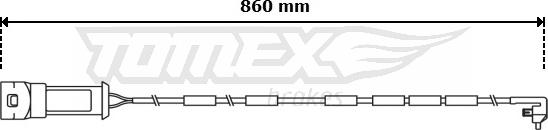 TOMEX brakes TX 31-02 - Contact d'avertissement, usure des plaquettes de frein cwaw.fr