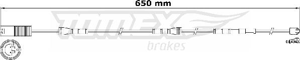 TOMEX brakes TX 31-15 - Contact d'avertissement, usure des plaquettes de frein cwaw.fr