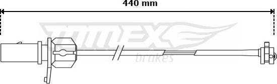 TOMEX brakes TX 31-12 - Contact d'avertissement, usure des plaquettes de frein cwaw.fr