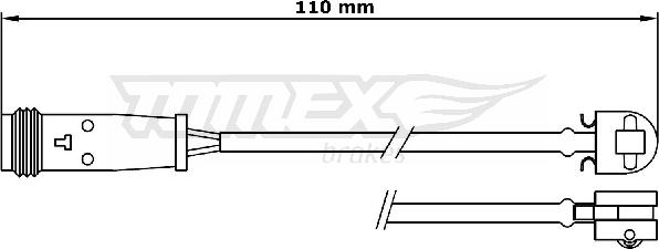 TOMEX brakes TX 31-17 - Contact d'avertissement, usure des plaquettes de frein cwaw.fr