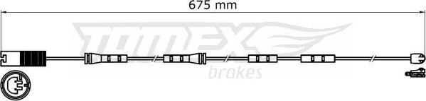 TOMEX brakes TX 31-36 - Contact d'avertissement, usure des plaquettes de frein cwaw.fr