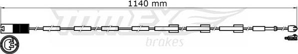 TOMEX brakes TX 31-38 - Contact d'avertissement, usure des plaquettes de frein cwaw.fr