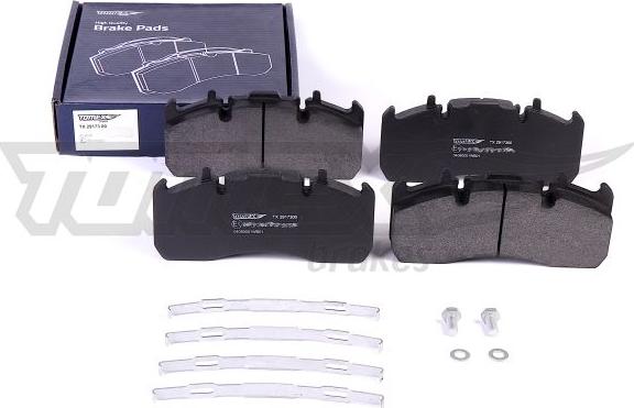 TOMEX brakes TX 29173 00 - Kit de plaquettes de frein, frein à disque cwaw.fr