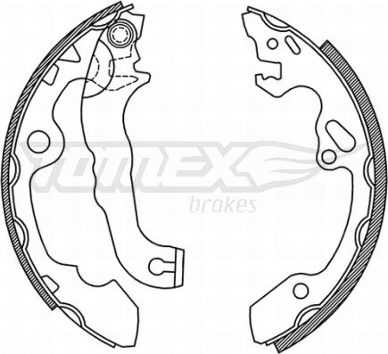 TOMEX brakes TX 20-92 - Jeu de mâchoires de frein cwaw.fr