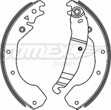 TOMEX brakes TX 20-56 - Jeu de mâchoires de frein cwaw.fr