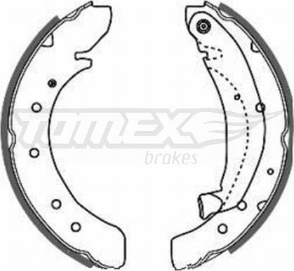 TOMEX brakes TX 20-50 - Jeu de mâchoires de frein cwaw.fr