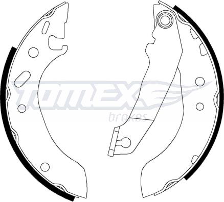 TOMEX brakes TX 20-53 - Jeu de mâchoires de frein cwaw.fr