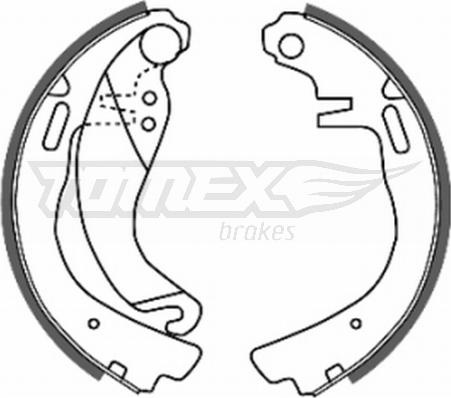 TOMEX brakes TX 20-57 - Jeu de mâchoires de frein cwaw.fr