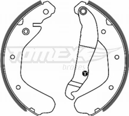 TOMEX brakes TX 20-15 - Jeu de mâchoires de frein cwaw.fr