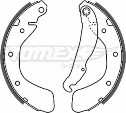 TOMEX brakes TX 20-18 - Jeu de mâchoires de frein cwaw.fr