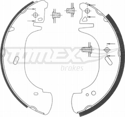 TOMEX brakes TX 20-89 - Jeu de mâchoires de frein cwaw.fr