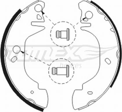 TOMEX brakes TX 20-81 - Jeu de mâchoires de frein cwaw.fr