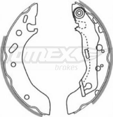 TOMEX brakes TX 20-83 - Jeu de mâchoires de frein cwaw.fr