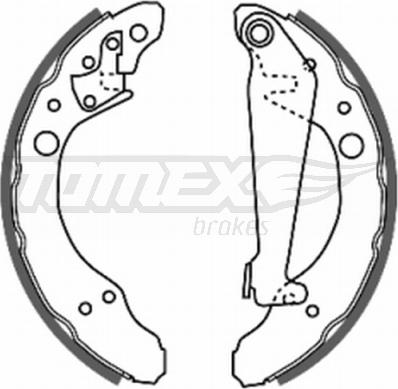 TOMEX brakes TX 20-24 - Jeu de mâchoires de frein cwaw.fr