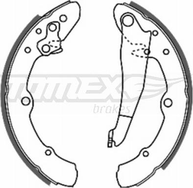 TOMEX brakes TX 20-25 - Jeu de mâchoires de frein cwaw.fr