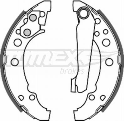 TOMEX brakes TX 20-23 - Jeu de mâchoires de frein cwaw.fr