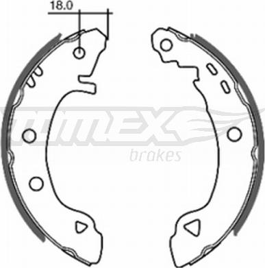 TOMEX brakes TX 20-22 - Jeu de mâchoires de frein cwaw.fr