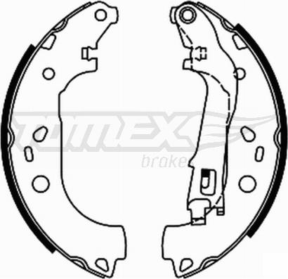 TOMEX brakes TX 21-98 - Jeu de mâchoires de frein cwaw.fr