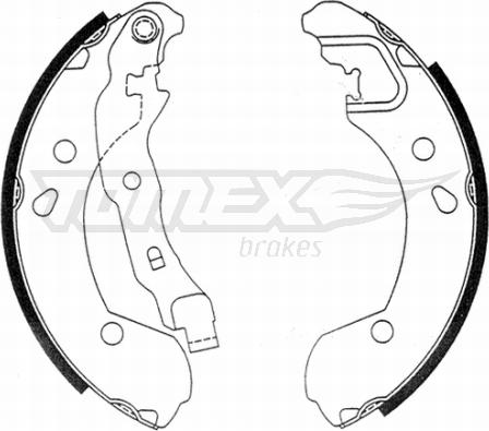 TOMEX brakes TX 21-48 - Jeu de mâchoires de frein cwaw.fr