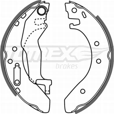 TOMEX brakes TX 21-54 - Jeu de mâchoires de frein cwaw.fr