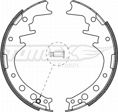 TOMEX brakes TX 21-56 - Jeu de mâchoires de frein cwaw.fr