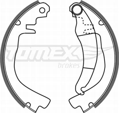 TOMEX brakes TX 21-51 - Jeu de mâchoires de frein cwaw.fr