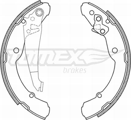 TOMEX brakes TX 21-04 - Jeu de mâchoires de frein cwaw.fr