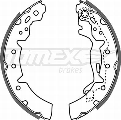 TOMEX brakes TX 21-06 - Jeu de mâchoires de frein cwaw.fr