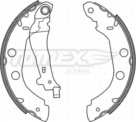 TOMEX brakes TX 21-01 - Jeu de mâchoires de frein cwaw.fr