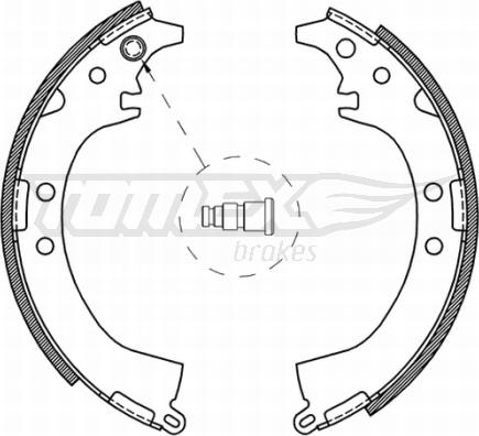 TOMEX brakes TX 21-07 - Jeu de mâchoires de frein cwaw.fr