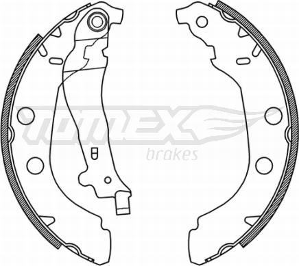 TOMEX brakes TX 21-15 - Jeu de mâchoires de frein cwaw.fr