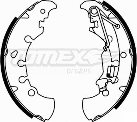 TOMEX brakes TX 21-84 - Jeu de mâchoires de frein cwaw.fr